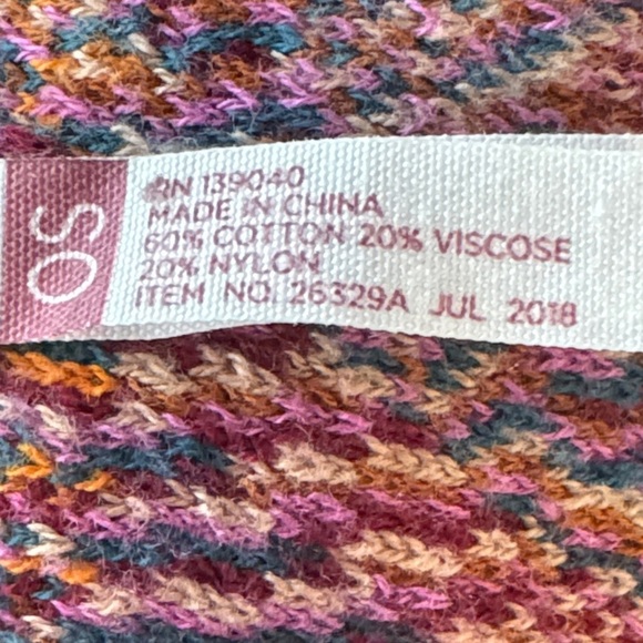 Matilda Jane 435 Fall Feels Teal Multi Geometric Infinity Scarf Size OS - Picture 8 of 13